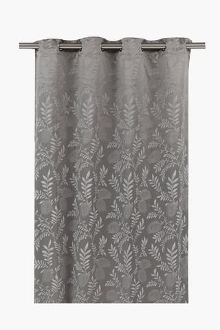 Jacquard Datura Floral Eyelet Curtain, 140x225cm