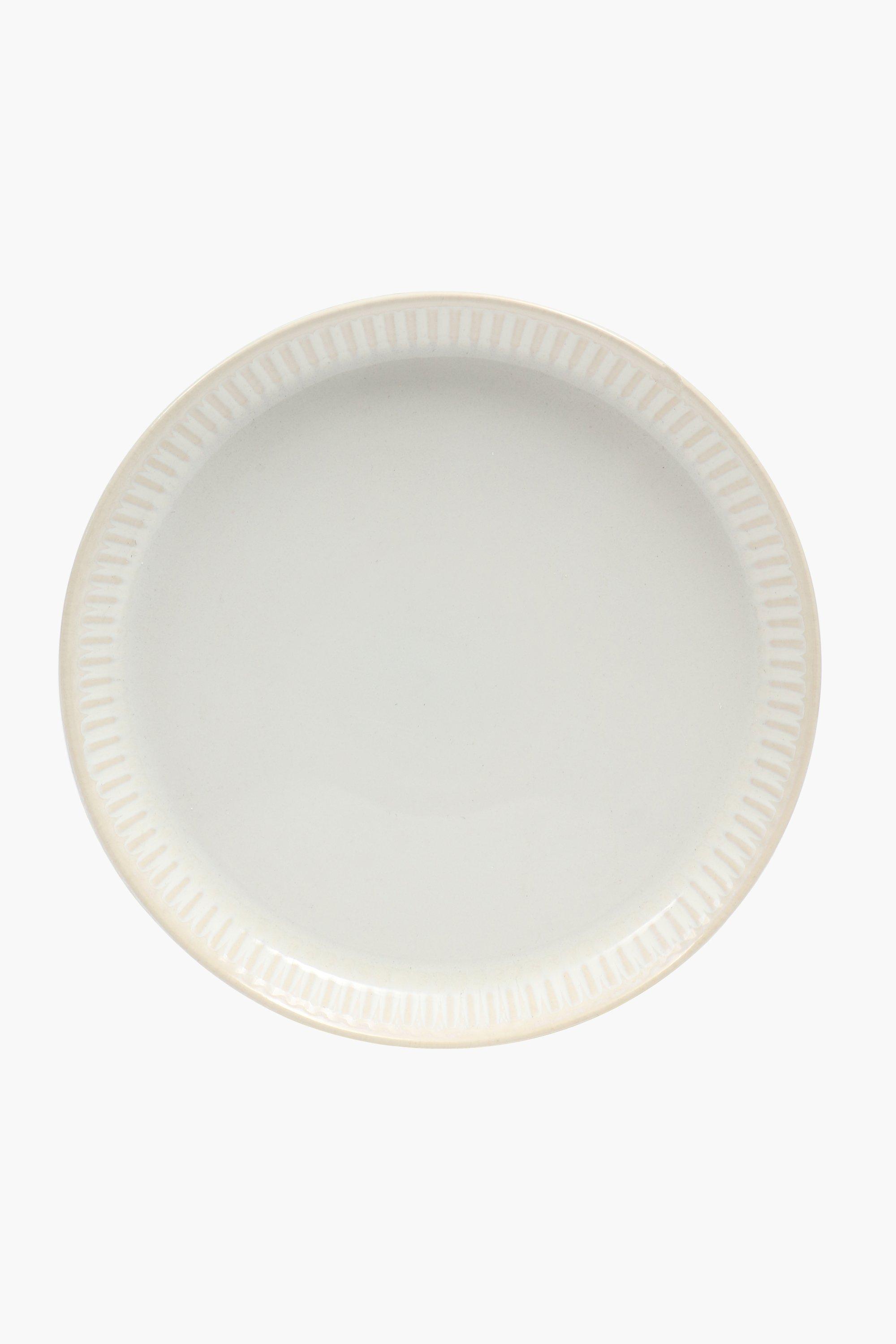 Azalea Stoneware Ribbed Dinner Plate