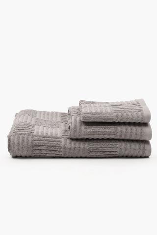 3 Pack Textured Multi Towel Set