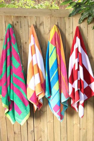 Cotton Cabana Stripe Beach Towel, 70x140cm