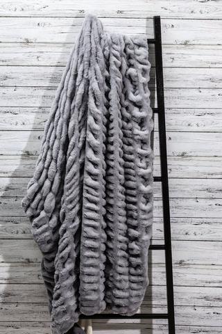 Faux Fur Textured Blanket, 150x200cm