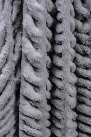 Faux Fur Textured Blanket, 150x200cm