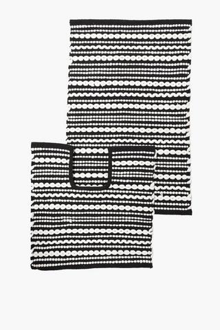 2 Piece Paper Chindi Woven Bath Bath Set