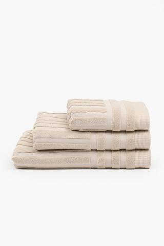 Premium Cotton Manhattan Zero Twist Border Towel