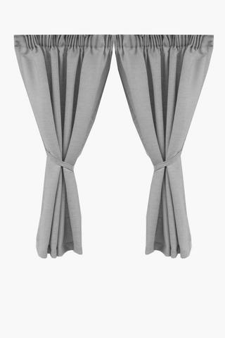 2 Pack Crepe Voile Cafe Curtain, 110x120cm