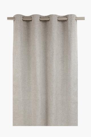Woven Blockout Textured Eyelet Curtain, 140x225cm