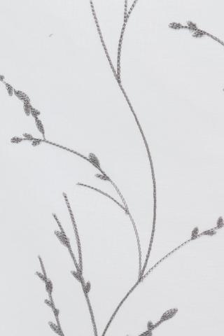 2 Pack Embroidered Daisy Cafe Curtain, 110x120cm