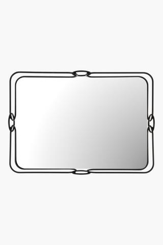 Square Mirror Tray, 25x35cm