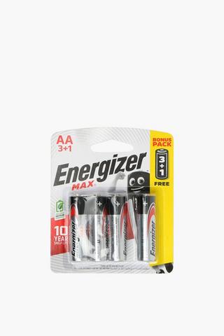 Energizer Max Aa, 4 Pack