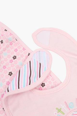 2 Pack Lady Bug Bib Cotton Set