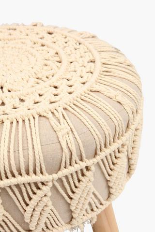 Macrame Foot Stool