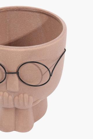 Spectacle Ceramic Planter, 14x15cm