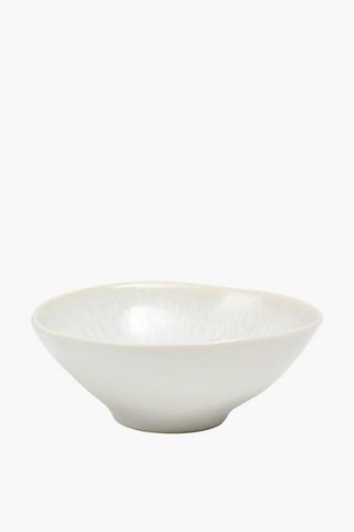Snow Stoneware Dipping Bowl