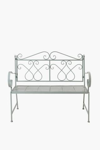 Rose Metal Bench