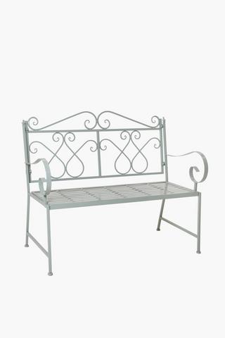 Rose Metal Bench