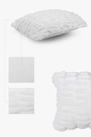 Faux Fur Wavey Textured Scatter Cover Only