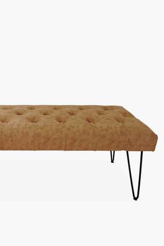 Deep Button Pu Bench