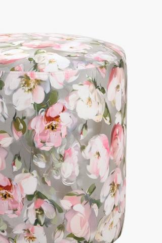 Round Printed Ottoman
