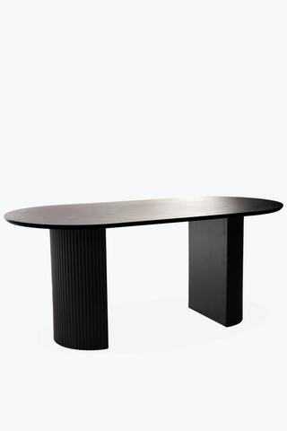 Fluted 6 Seater Dining Table