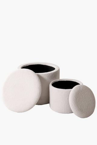 Nested Storage Ottoman Set
