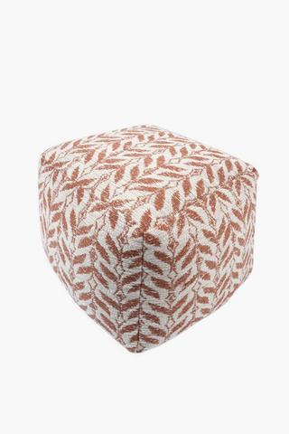 Jacquard Embroidered Pouffe