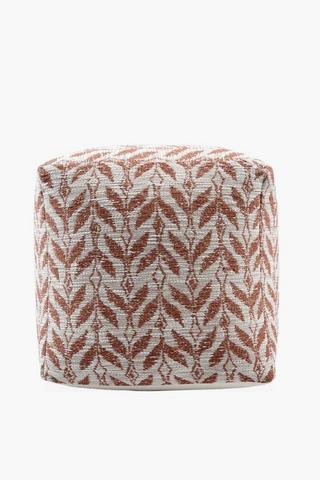 Jacquard Embroidered Pouffe