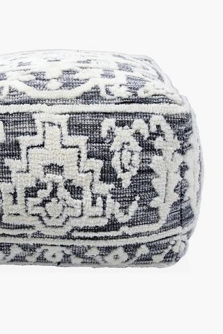 Woven Tufted Pouffe 50x30cm