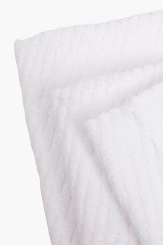 3 Pack Cotton Jacquard Diagonal Stripe Towel Set
