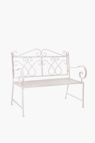 Rose Metal Bench
