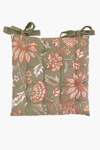 Printed Amherst Chair Pad, 40x40cm