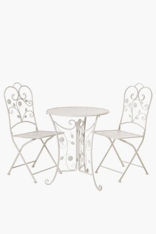 Rose Metal Bistro Set