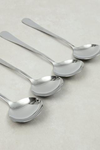 4 Pack Essential Soup Spoon Set