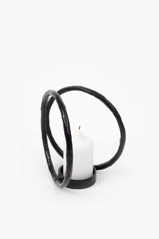 Double Loop Candle Holder, 16x15cm