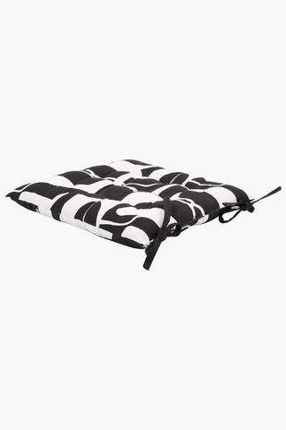 Printed Faro Abstract Cotton Chairpad, 40x40cm