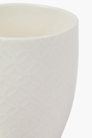 Textured Embossed Mug