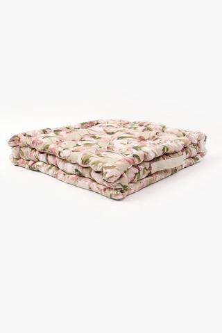 Printed Kira Mattress Cushion, 50x50x10cm