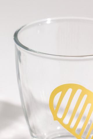 Decal Heart Glass Mug