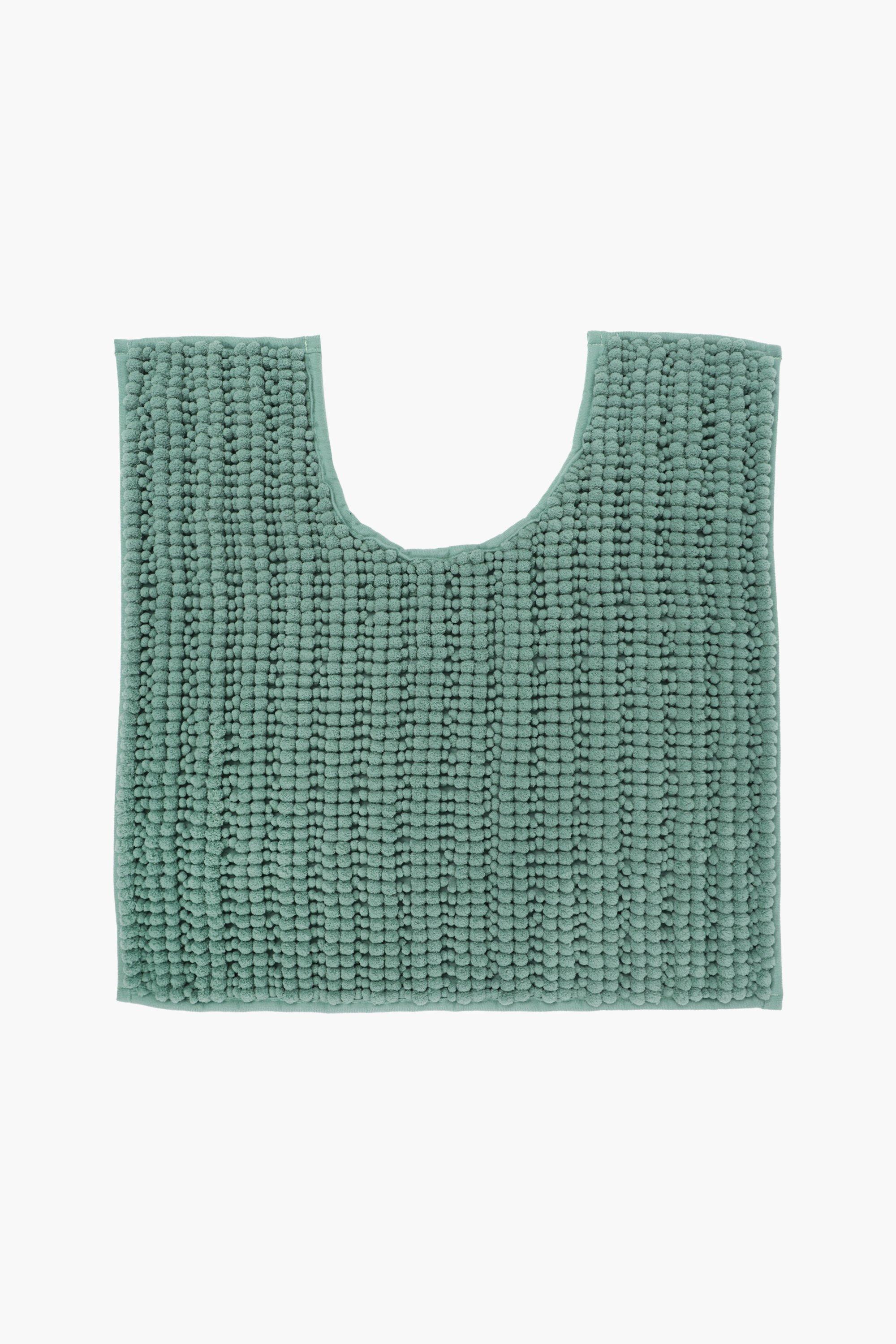 Rapport Finley Set Tappeti Bagno 2 Pezzi In Cotone: Tappetino Assorbente 50x80 Cm E Tappeto Per Piedistallo 50x50 Cm, Colore Spezie