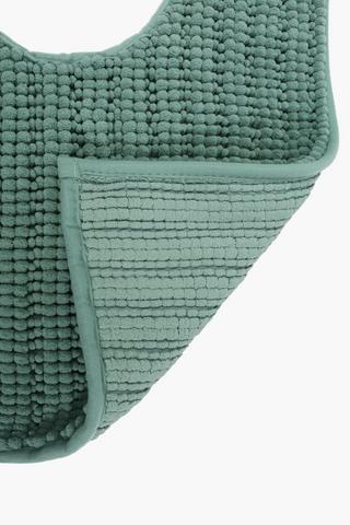 Micro Chenille Bobble Pedestal Bath Mat, 50x50cm
