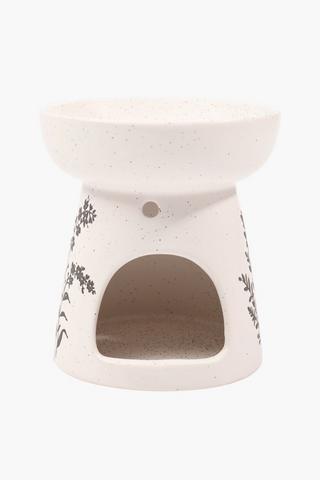 Floral Engraved Oil Burner