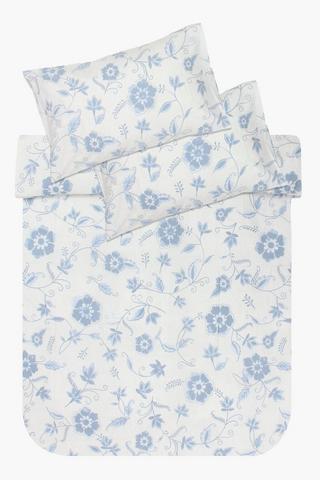 Cotton Mara Printed Classic Floral Duvet Cover Set