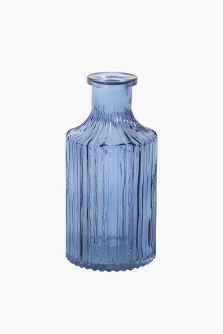 Fluted Bottle Vase, 7x15cm