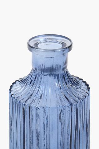 Fluted Bottle Vase, 7x15cm