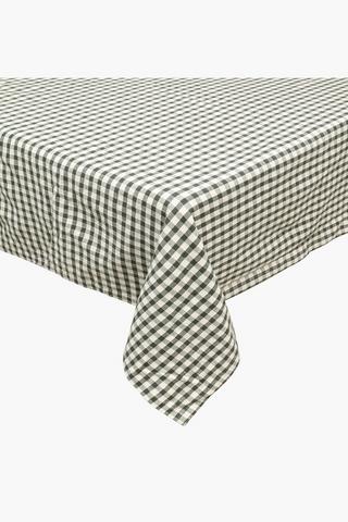 Check Cotton Tablecloth, 180x270cm