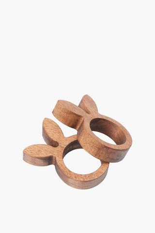 2 Pack Bunny Napkin Rings