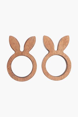 2 Pack Bunny Napkin Rings