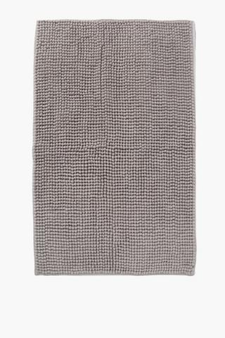 Micro Chenille Bobble Bath Mat Large, 50x80cm