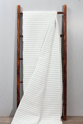 Soft Touch Contrast Stitch Washed Quilt