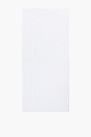 Micro Chenille Bobble Large Bath Mat, 50x80cm