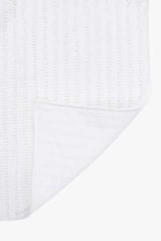 Micro Chenille Bobble Large Bath Mat, 50x80cm